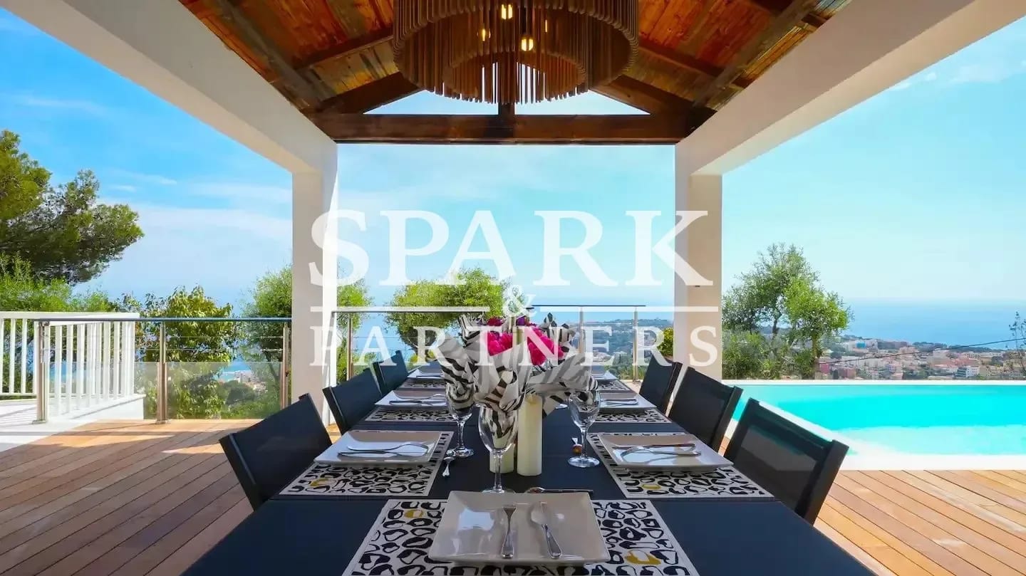 Roquebrune Cap Martin - Villa avec vue panoramique imprenable sur la mer — 5