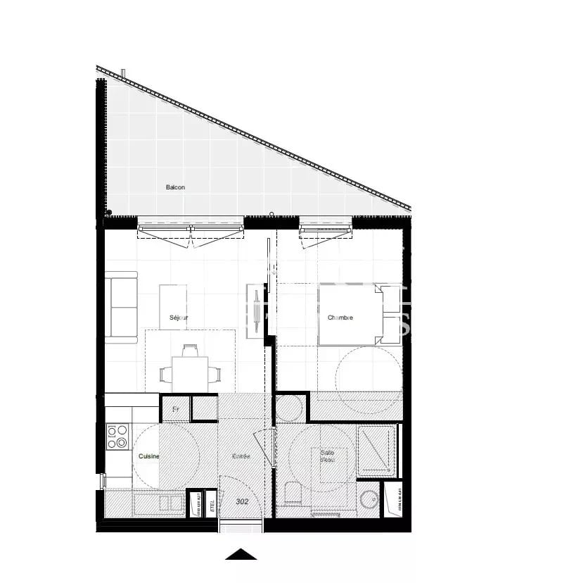 Cap d'Ail- frontière - Monaco - Appartement 2 pièces dans une résidence de standing — 5