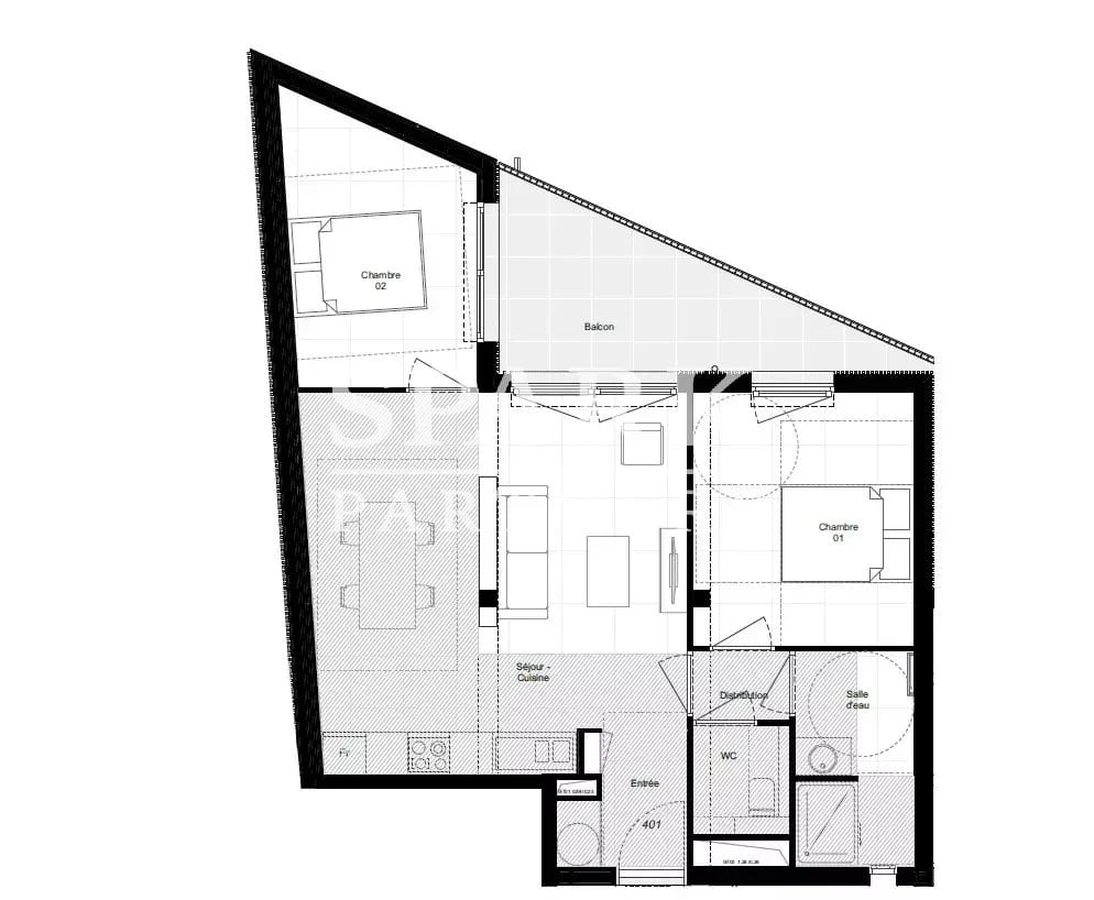 Cap d'Ail - frontière de Monaco - Superbe appartement de 3 pièces dans une résidence neuve — 5