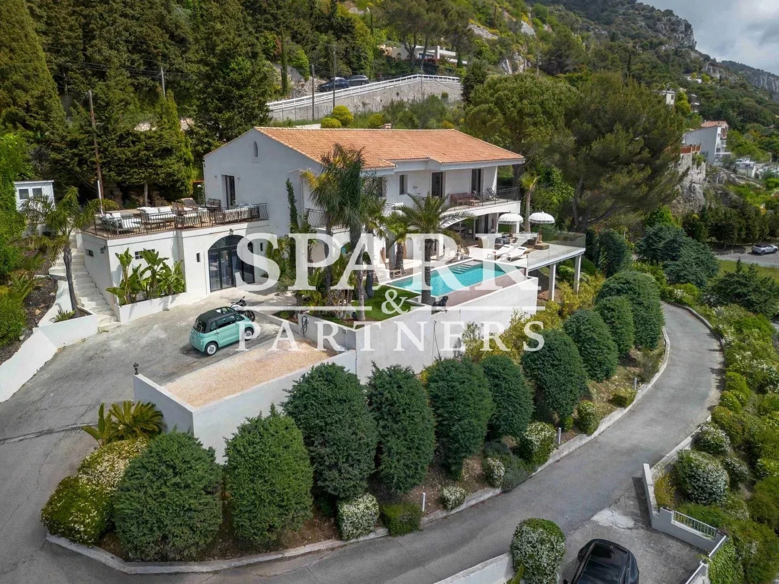 La Turbie - Villa dans un domaine privé avec vue panoramique sur la mer — 3