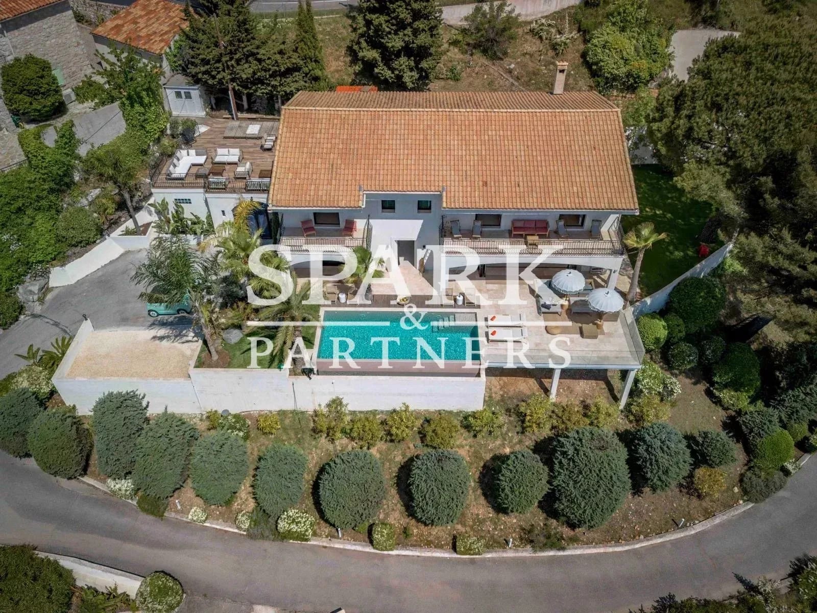 La Turbie - Villa dans un domaine privé avec vue panoramique sur la mer — 5