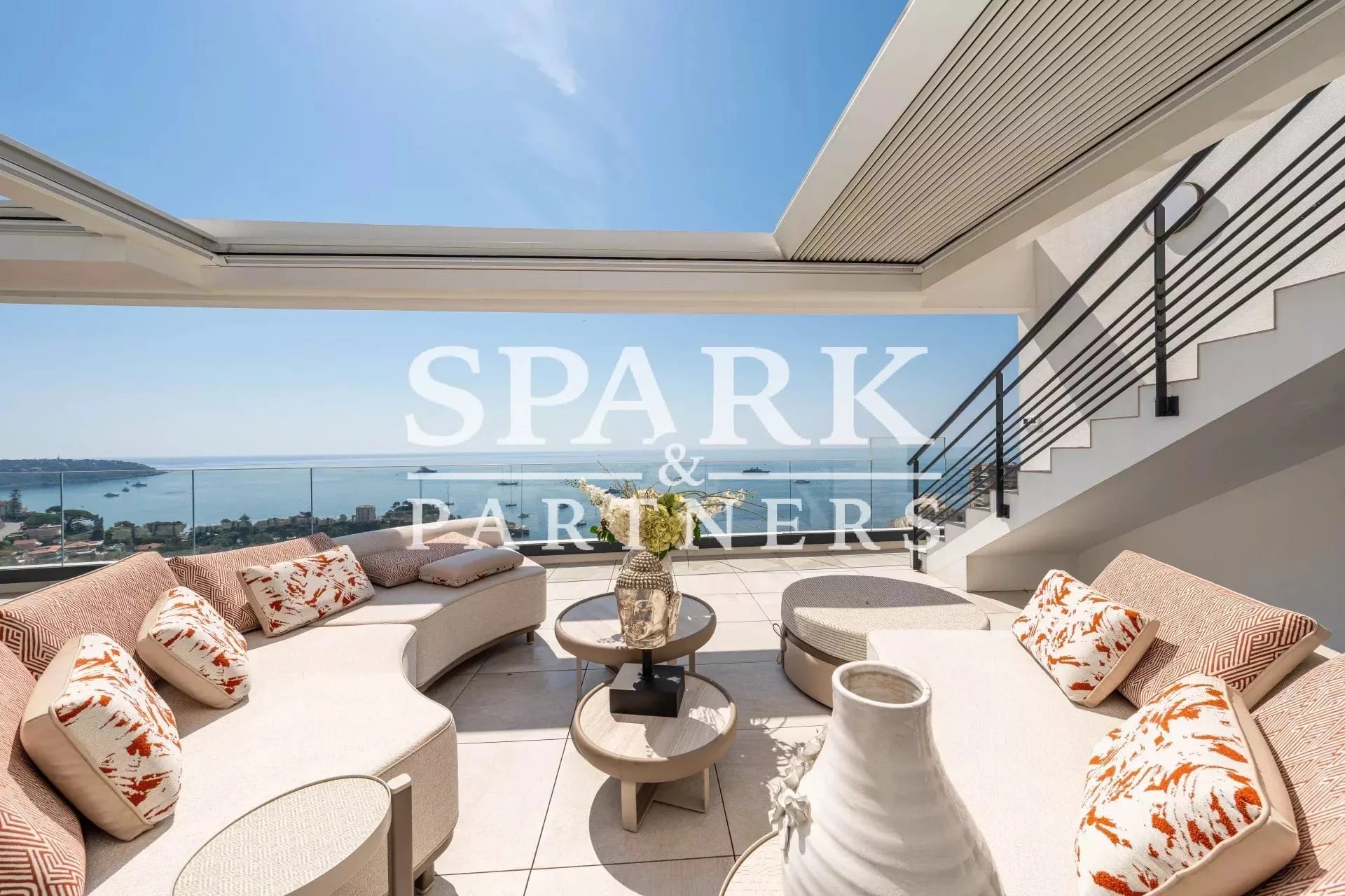 Roquebrune-Cap-Martin - Penthouse d'exception à la frontière de Monaco – Vue mer panoramique — 2